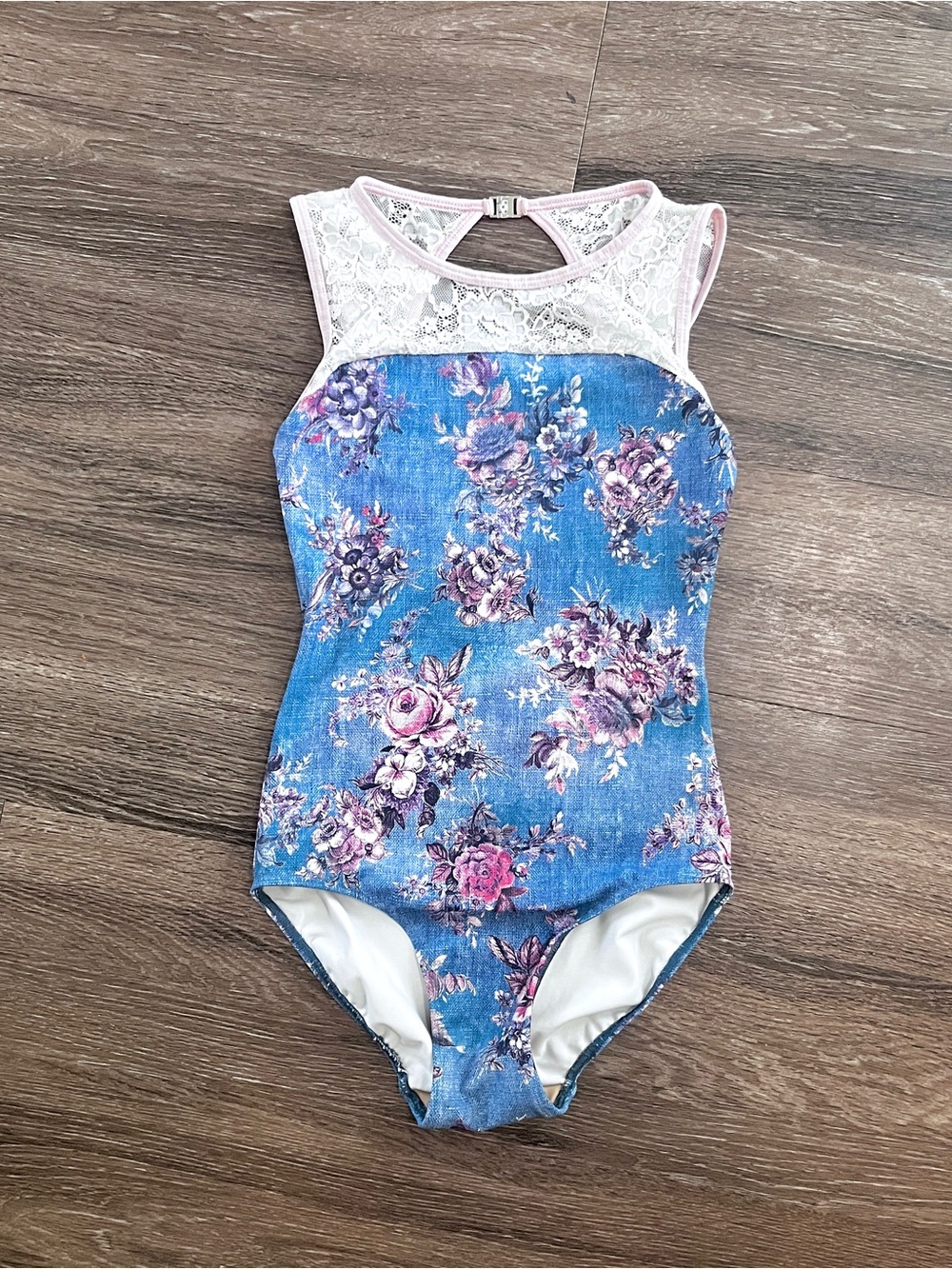 Denim Print Elevé Dancewear Leotard S